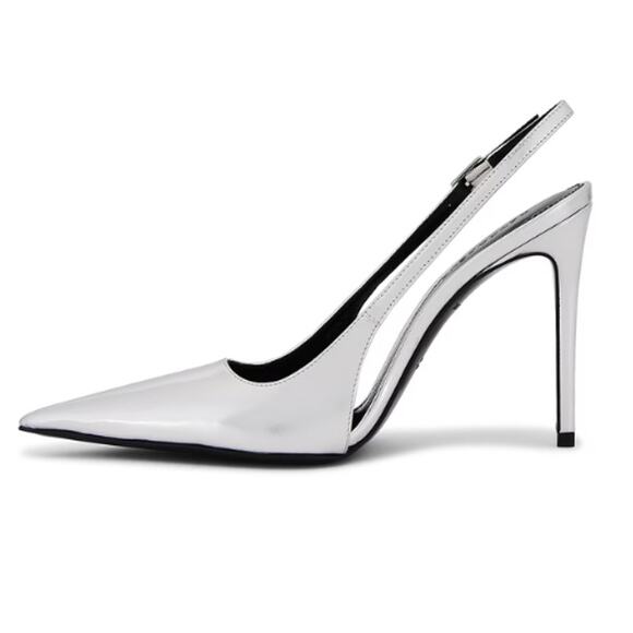 Retrofête Cindy Slingback Heel in Silver – Size 36 EU / 9 US – EUC - Picture 5 of 10